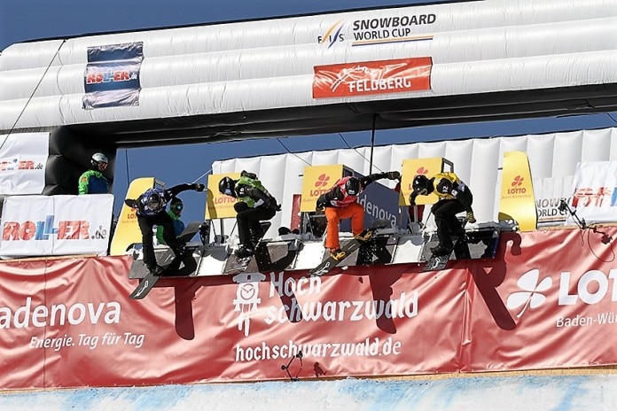 Lucas Eguibar podio copa del mundo de snowboardercross