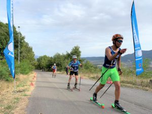 Marta Cester y Jaume Pueyo, campeones de España de rollerski