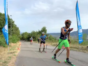 Marta Cester y Jaume Pueyo, campeones de España de rollerski