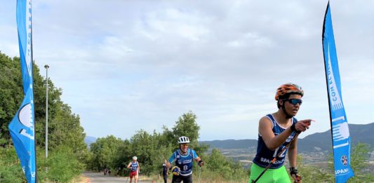 Marta Cester y Jaume Pueyo, campeones de España de rollerski