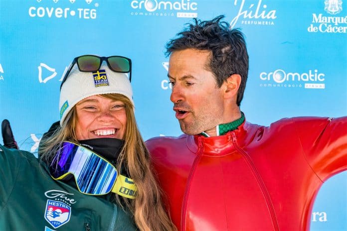 Britta Backlund Simone Origone Copa del mundo de esquí de velocidad