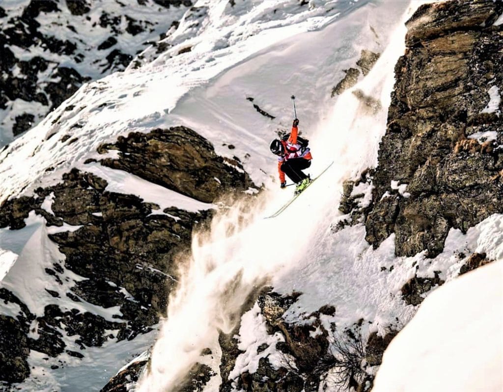 freerider Hugo Hoff corredor Gervasutti del Mont-Blanc du Tacul