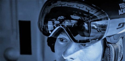 freerider Hugo Hoff corredor Gervasutti del Mont-Blanc du Tacul