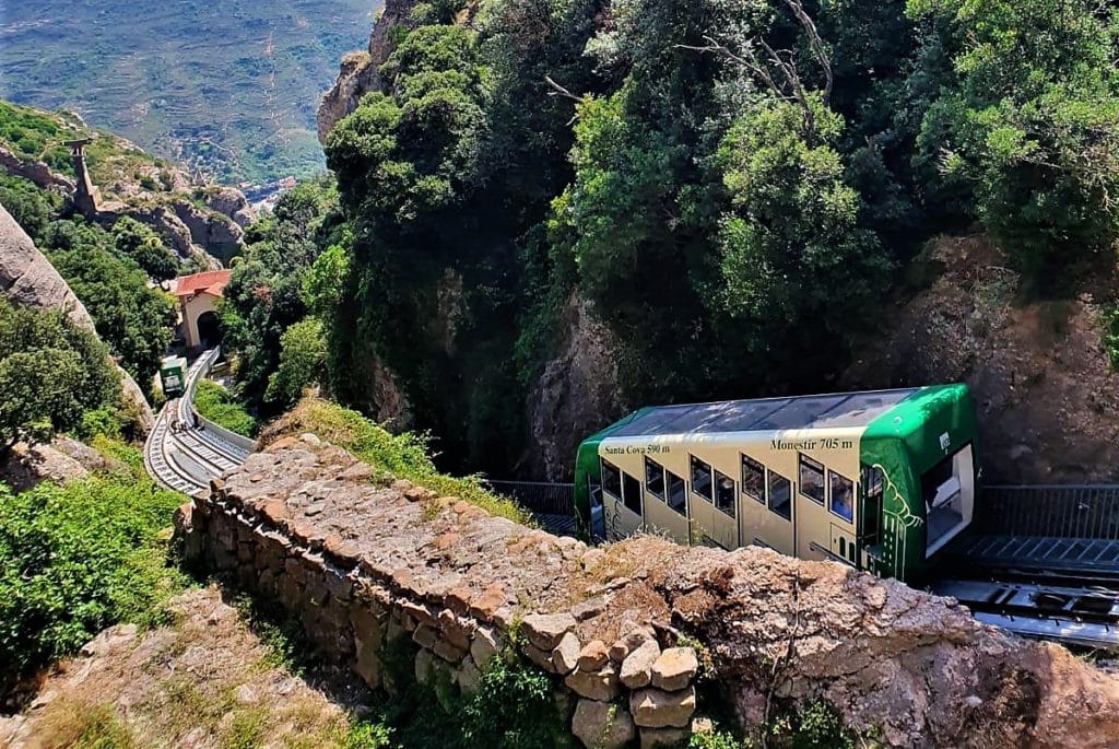 Montserrat funicular Santa Cova