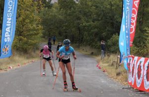 Marta Moreno Miquel Auladell, campeones de España rollerski