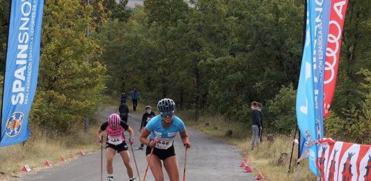 Marta Moreno Miquel Auladell, campeones de España rollerski