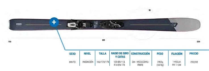 FR 100 Rookie 90 Wedze Decathlon