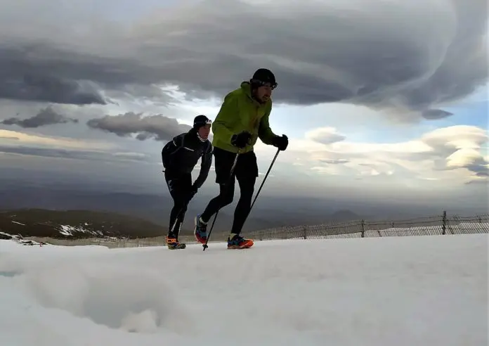 Julen Larrucea y Rebeca Mariño, Campeones de la Copa España de Snowrunning Covatilla