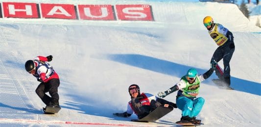 Lucas Eguibar snowboardercross Idre Fjäll