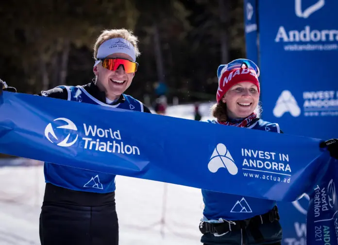 Relevos Mundial de invierno triatlón Andorra
