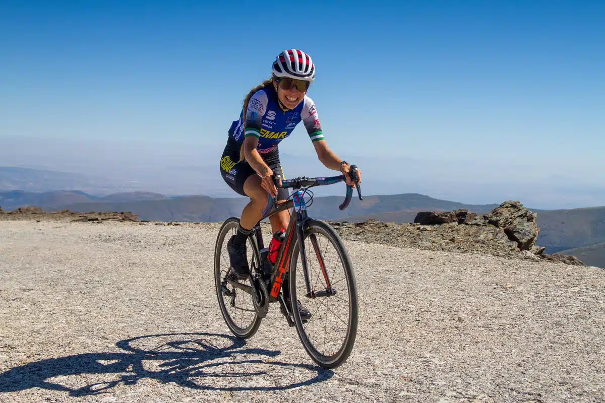Elena Pérez Subida Cicloturista Pico Veleta