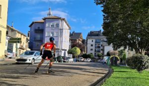 Marta Moreno Diego Ruiz campeones de España de rollerski Jaca