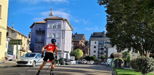Marta Moreno Diego Ruiz campeones de España de rollerski Jaca