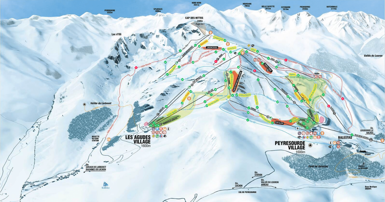 Peyragudes. estación de esquí