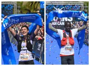 Núria Gil y Robert Pkemoi