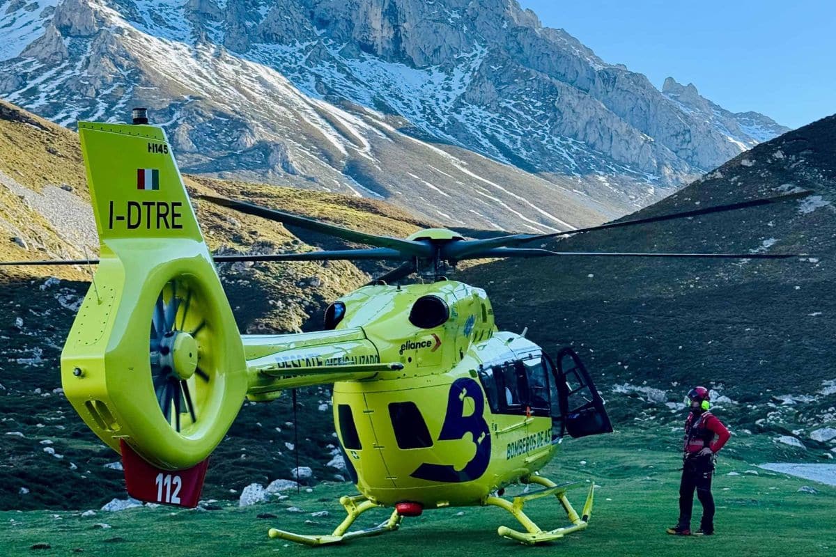Rescate montañero picos de Europa