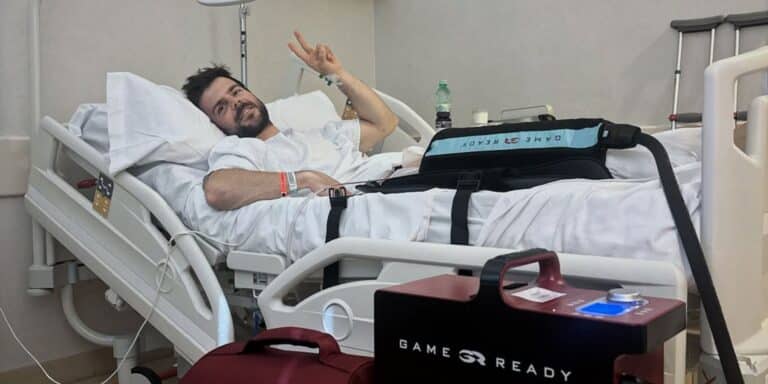Aymar Navarro operado de la rodilla derecha