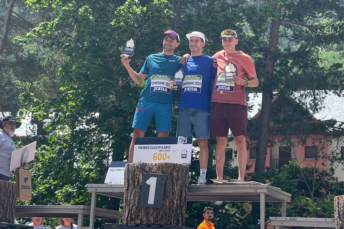 Podio masculino Campeonato España subida vertical 2025