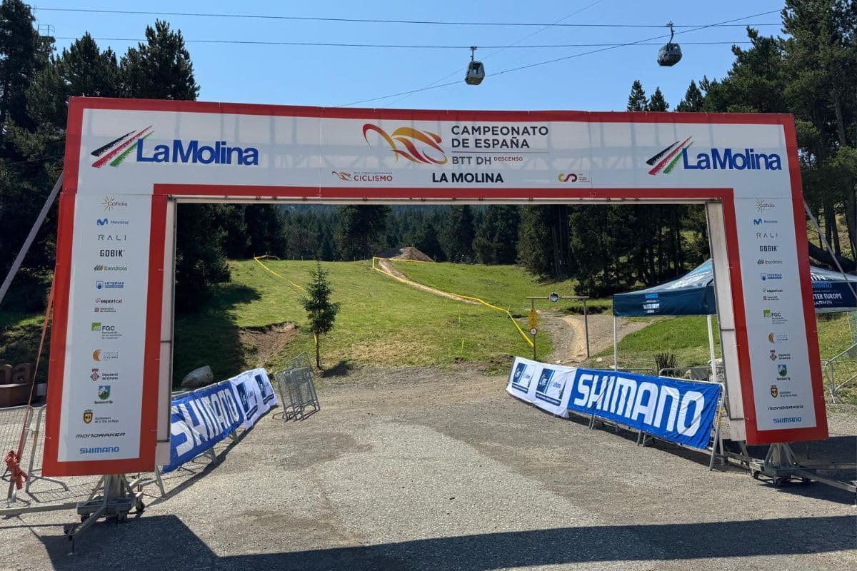 zona de llegada pista descenso La Comella la Molina