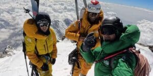 Nanga Parbat con esquis extremo