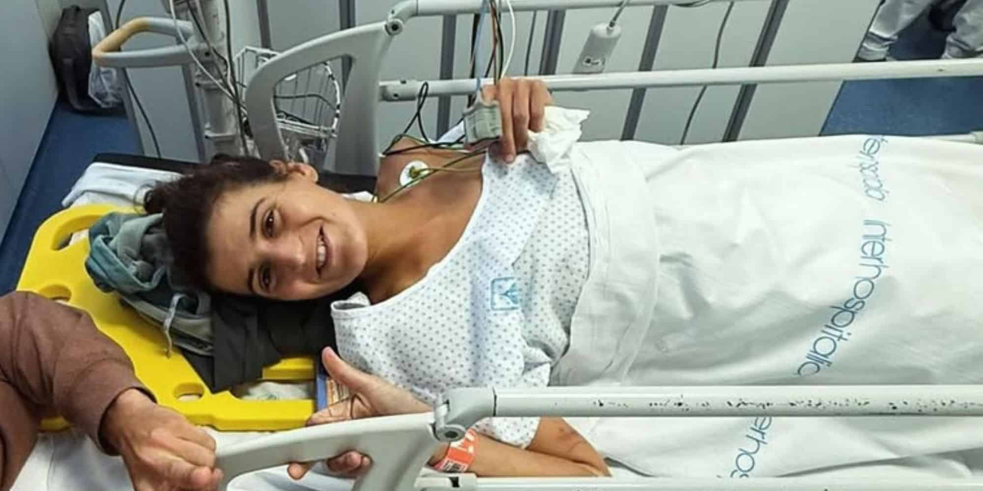 Sara Alonso accidentada al ser embestida poir una vaca