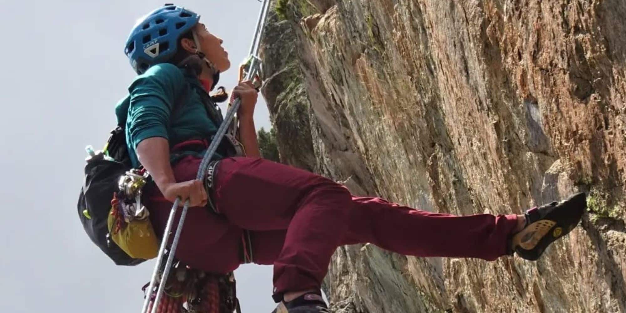 saltadora base y alpinista Marta Jiménez