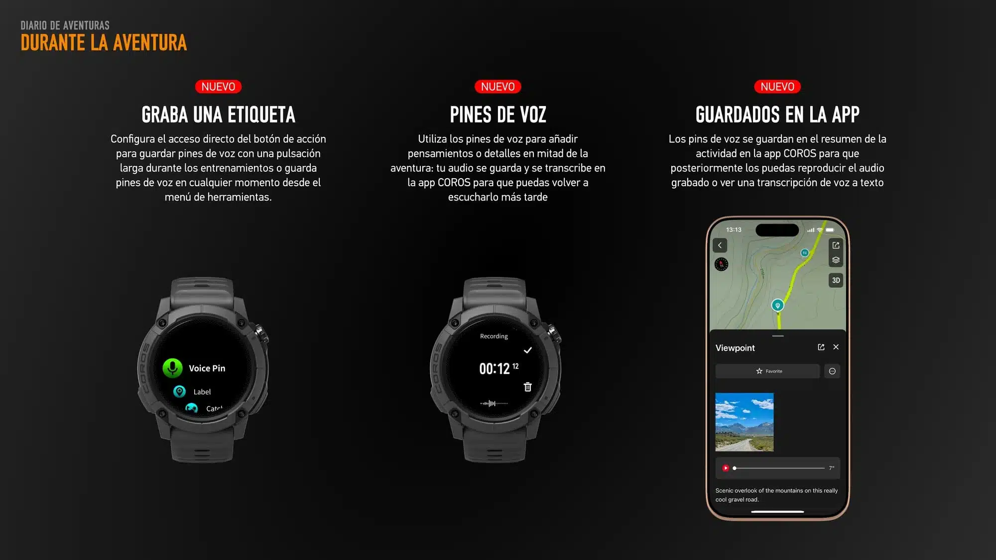 Coros Nomad características 