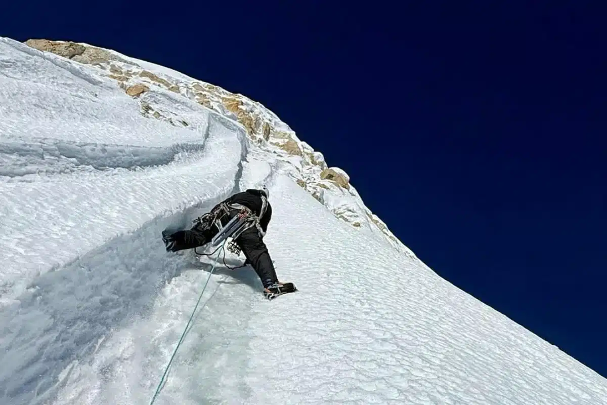 La vía Le sommet des pieux tiene 2.300 m