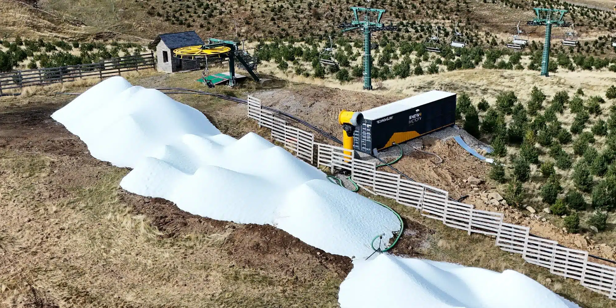 Red de cañones y Snowfactory de Aramón