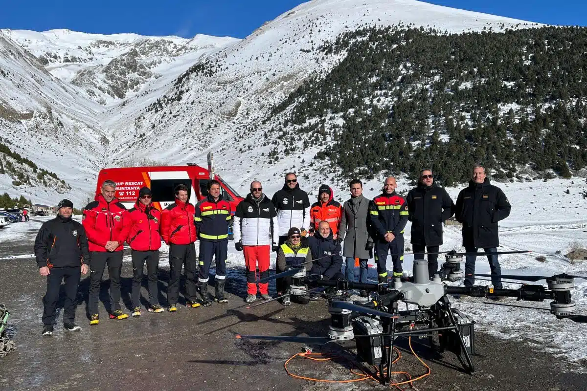 Rescate montaña drone