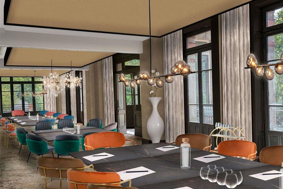 La sala de reuniones del Mercure Ax-les-Thermes 