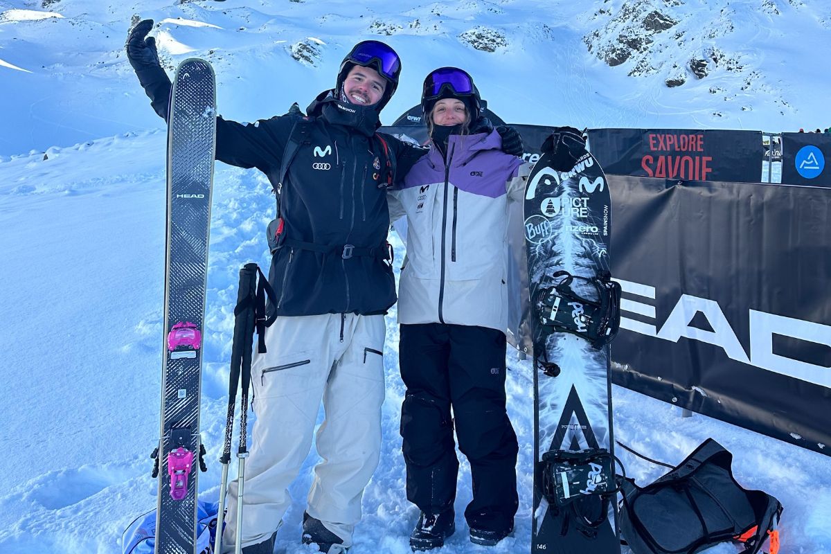 Abel Moga y Núria Castán en Val Thorens 