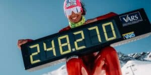 Valentina Greggio record esquí de Velocidad