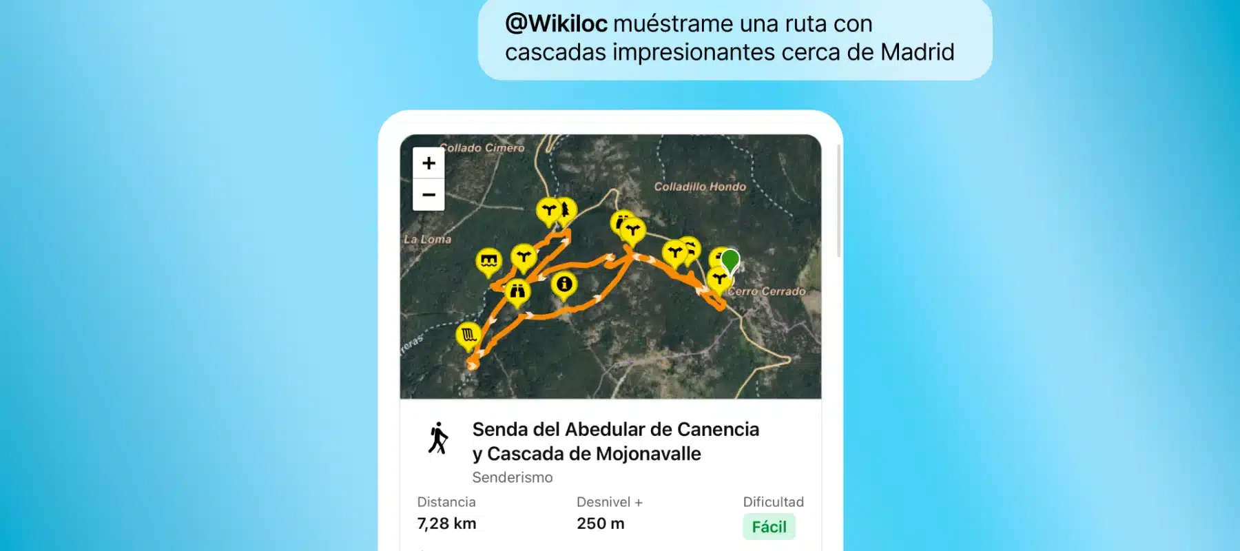 La app de Wikiloc en ChatGPT