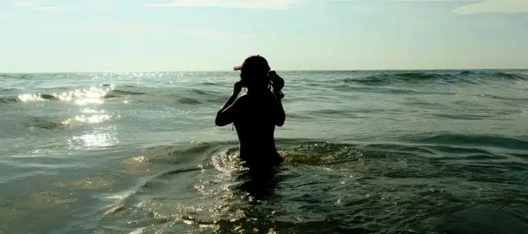 Mar corrientes de resaca