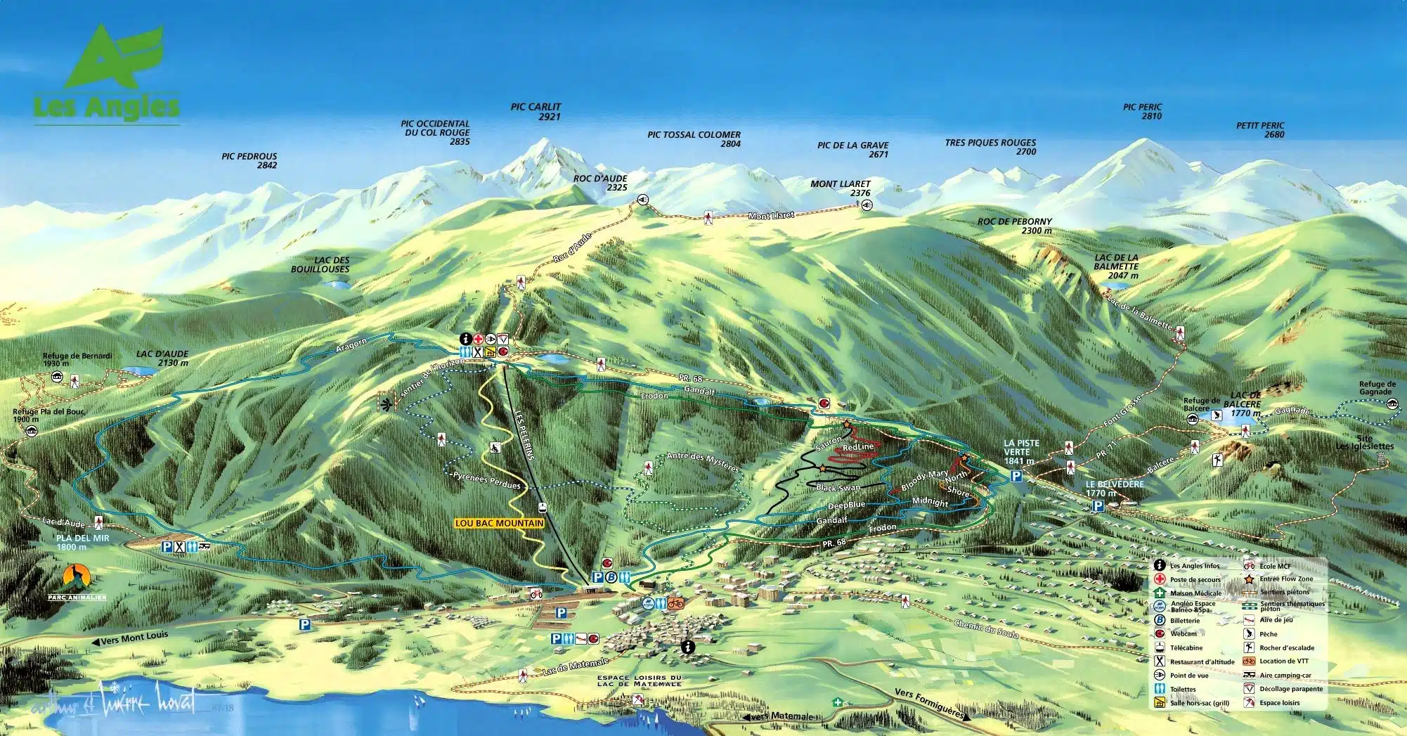 Plano general de Les Angles