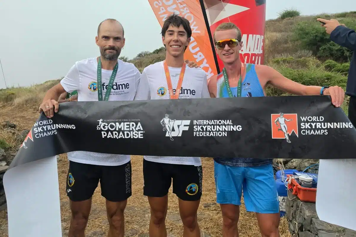 podio masc. Kilometro Vertical Mundial La Gomera